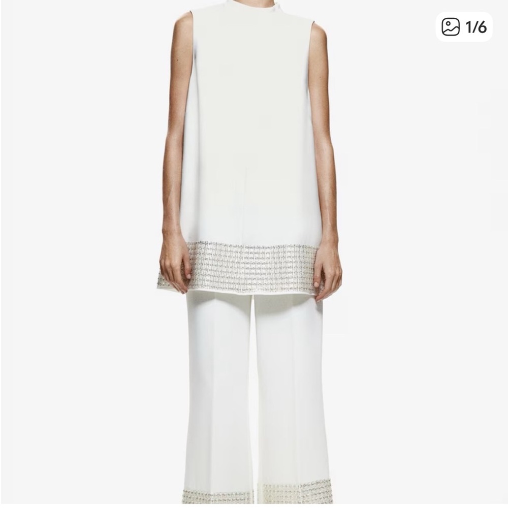 H&M White Dress/Top